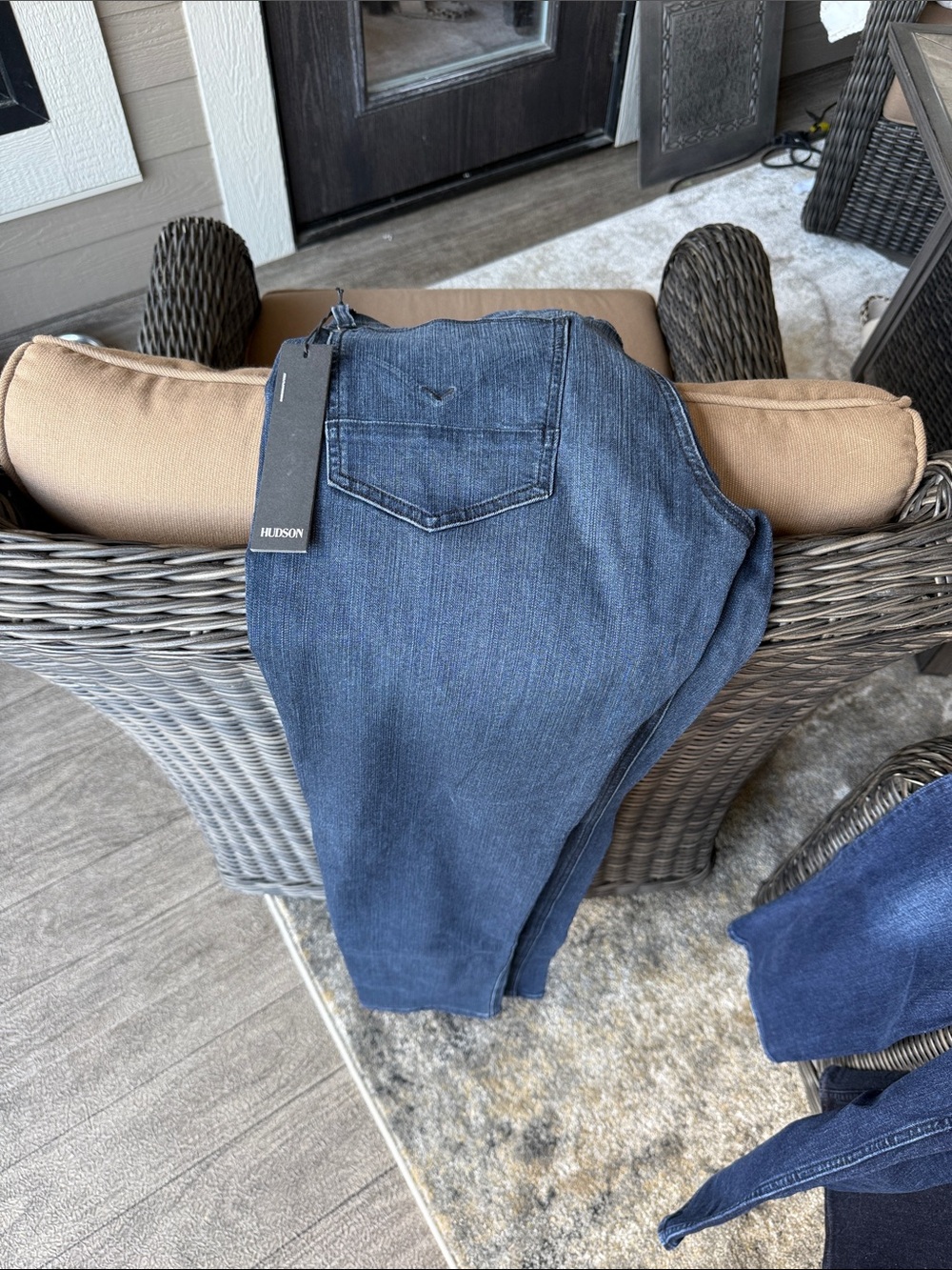 Hudson Jeans Slim Straight Dark Blue Denim Jeans